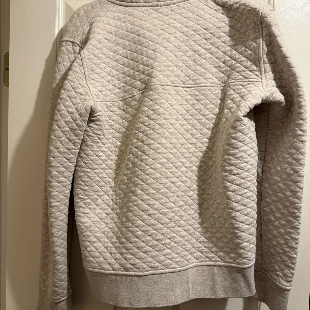 Patagonia Re-Tool Quilted Snap-T Pullover Sweater - Light Cream - Picture 2 of 4